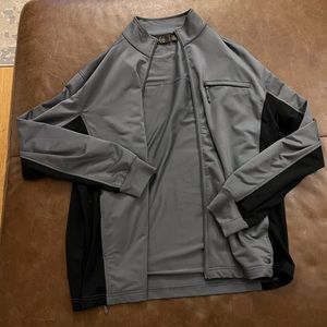 Greg Norman Jacket - Grey Shark Golf Full Zip Coat Men’s XL